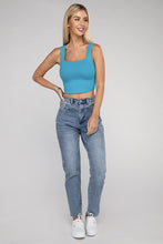 Load image into Gallery viewer, Cotton Square Neck Cropped Cami Top