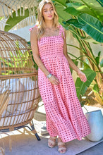 Load image into Gallery viewer, Printed Smocked Ruffle Maxi Dress