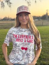 Load image into Gallery viewer, Just a Girl Camo Graphic