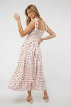 Load image into Gallery viewer, Printed Smocked Ruffle Maxi Dress