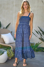 Load image into Gallery viewer, Printed Smocked Ruffle Maxi Dress