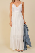 Load image into Gallery viewer, Boho Lace Top Maxi Dress