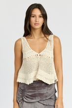 Load image into Gallery viewer, CROCHET SWING CROP TANK TOP