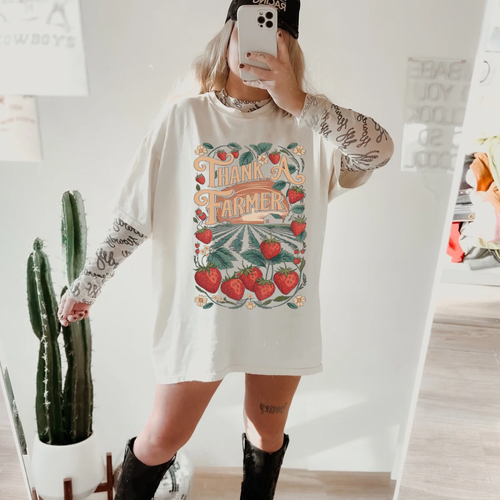 Farmer Graphic Tee/ Crew