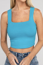 Load image into Gallery viewer, Cotton Square Neck Cropped Cami Top