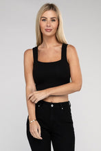 Load image into Gallery viewer, Cotton Square Neck Cropped Cami Top