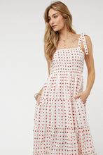 Load image into Gallery viewer, Printed Smocked Ruffle Maxi Dress