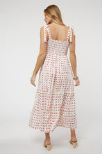 Load image into Gallery viewer, Printed Smocked Ruffle Maxi Dress