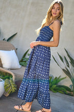 Load image into Gallery viewer, Printed Smocked Ruffle Maxi Dress