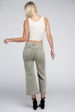 Load image into Gallery viewer, Acid Washed High Waist Frayed Hem Straight Pants