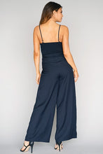 Load image into Gallery viewer, DOUBLE FRONT TIE PALAZZO JUMPSUIT