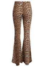 Load image into Gallery viewer, LEOPARD PRINT BELL BOTTOM PANTS