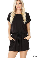 Load image into Gallery viewer, BRUSHED DTY ROMPER WITH POCKETS