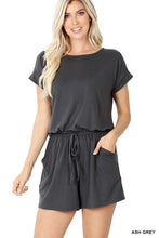 Load image into Gallery viewer, BRUSHED DTY ROMPER WITH POCKETS