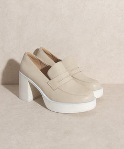 OASIS SOCIETY Hannah   Platform Penny Loafers