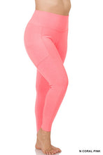 Load image into Gallery viewer, PLUS BETTER COTTON WIDE WAISTBAND POCKET LEGGINGS