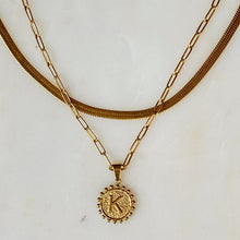 Load image into Gallery viewer, Double Chain Initial Necklace