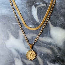 Load image into Gallery viewer, Double Chain Initial Necklace