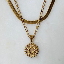 Load image into Gallery viewer, Double Chain Initial Necklace