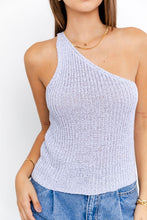 Load image into Gallery viewer, ONE SHOULDER TAPE YARN KNIT TOP