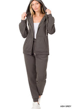 Load image into Gallery viewer, ZIPPER HOODIE SWEAT JACKET &amp; SWEAT PANTS SET