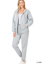 Load image into Gallery viewer, ZIPPER HOODIE SWEAT JACKET &amp; SWEAT PANTS SET