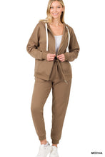 Load image into Gallery viewer, ZIPPER HOODIE SWEAT JACKET &amp; SWEAT PANTS SET