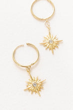 Load image into Gallery viewer, Northern Star Hoop Earrings