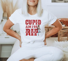 Load image into Gallery viewer, Cupid Aim For Rip Valentine Graphic Tee