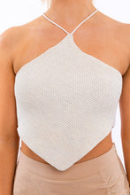 Load image into Gallery viewer, HALTER CROCHET KNIT TOP