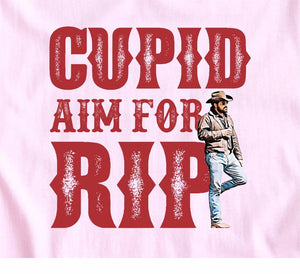 Cupid Aim For Rip Valentine Graphic Tee