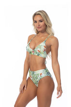 Load image into Gallery viewer, TROPICAL HALTER MID WAIST BIKINI SET