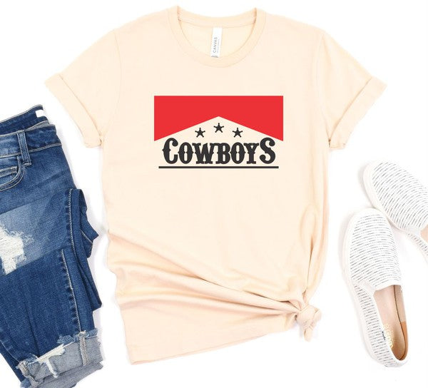 Cowboys Red Design Softstyle Tee