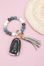 Load image into Gallery viewer, Silicone Monochromatic Key Ring Bracelet