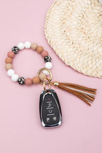 Load image into Gallery viewer, Silicone Monochromatic Key Ring Bracelet