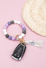 Load image into Gallery viewer, Silicone Monochromatic Key Ring Bracelet