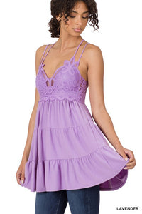 FREE ME RUFFLE CAMI / DRESS