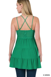 FREE ME RUFFLE CAMI / DRESS