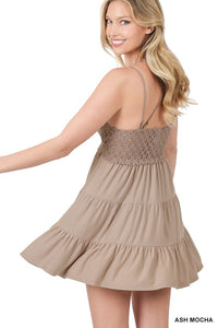 FREE ME RUFFLE CAMI / DRESS