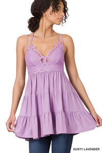 FREE ME RUFFLE CAMI / DRESS