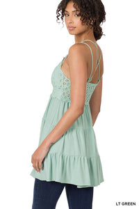 FREE ME RUFFLE CAMI / DRESS