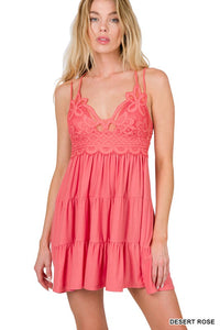 FREE ME RUFFLE CAMI / DRESS