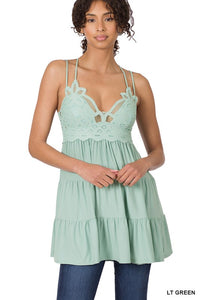 FREE ME RUFFLE CAMI / DRESS