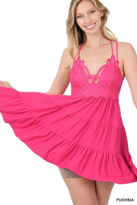 FREE ME RUFFLE CAMI / DRESS