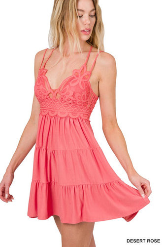 FREE ME RUFFLE CAMI / DRESS