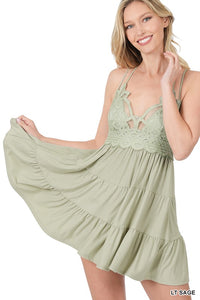 FREE ME RUFFLE CAMI / DRESS