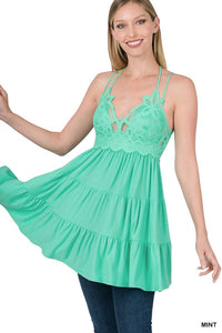 FREE ME RUFFLE CAMI / DRESS