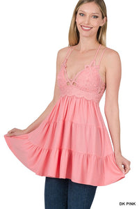 FREE ME RUFFLE CAMI / DRESS