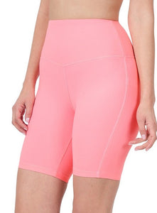 Bright Pink Biker Shorts