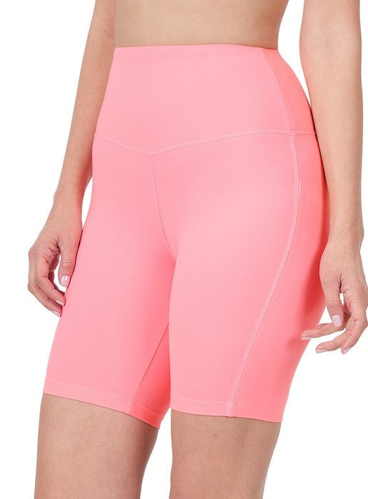 Bright Pink Biker Shorts